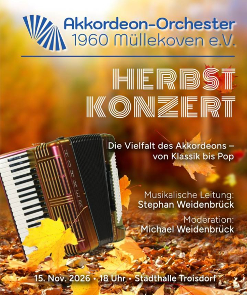 Herbst-Konzert vom Akkordeon-Orchester - 2x2 Tickets gewinnen! 
